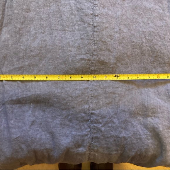 FLAX linen dress SIZE Petite (X-Small) • cornflower blue • NWOT • pockets! 😍 - Picture 12 of 15